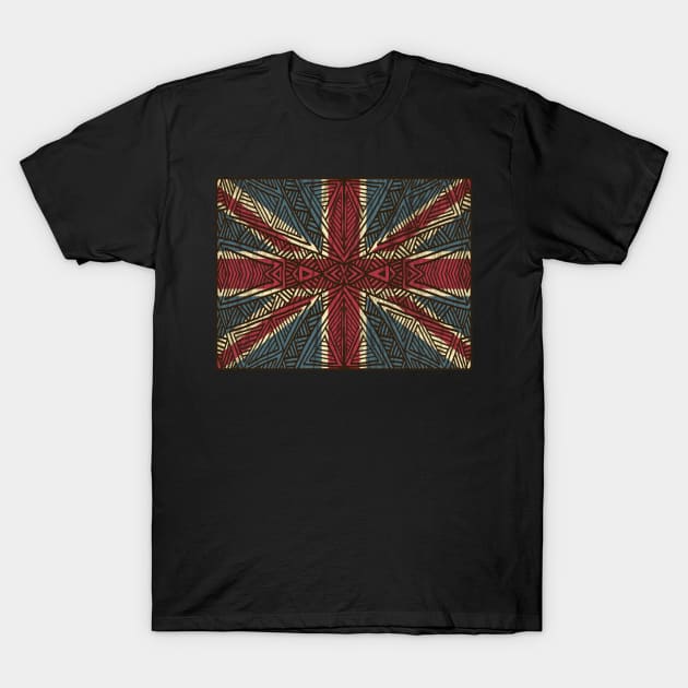 Tribal union jack T-Shirt by ArtLovePassion